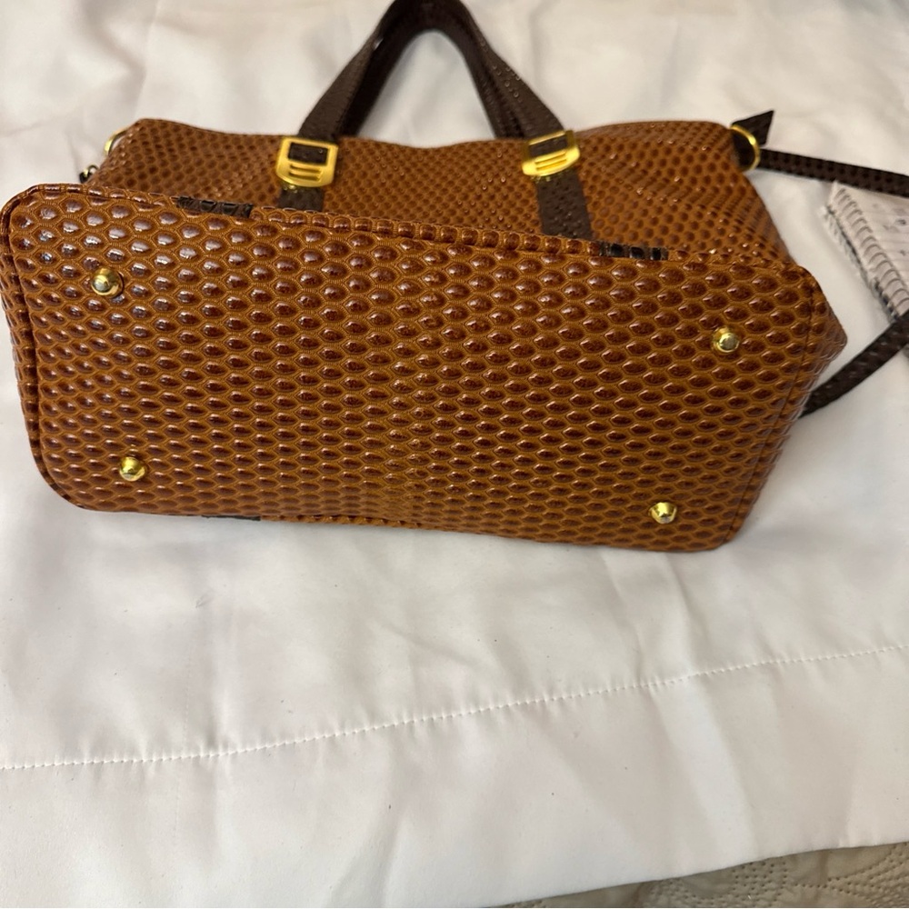 Source Unknown Honeycomb Brown Tote - image 3